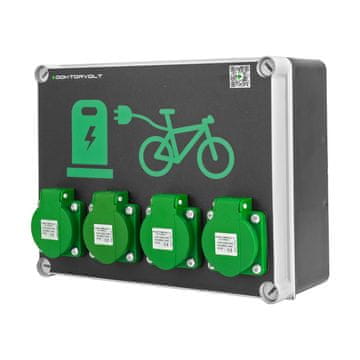DOK STANICA ZA PUNJENJE ELEKTRIČNIH BICIKALA PUNJENJE ELEKTRIČNIH BICIKALA 4 UTIČNICE