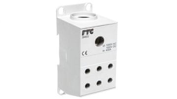 EK CU razvodni blok s 1 potencijalom, 175 A, ulazi: 1 x 95 - 240 mm2 (žica), ili 1 x 70 - 185 mm2 (višežilni), izlazi: 6 x 10 -50