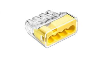 Simet Brzi konektor SCP4 B10, idealan za spajanje punih i višežilnih žica, 4-žilni, 4 mm, 32 A, 450 V, 88001004 /10 kom./