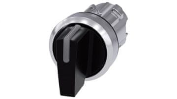 Siemens 3-pozicijska sklopka 22 mm crna, nepovratna I-O-II, moguće pozadinsko osvjetljenje, metalna, IP69k, sirius ACT 3SU1052-2BL10-0AA0