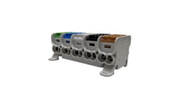 EK Razvodni blok HLAK25 (MAG) 5P crna/siva/bijela/rumena/zlata 2xAl/Cu 25mm+16mm 1000VAC/1500VDC MAG5251CSX