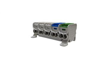 EK Razvodni blok HLAK25 (MAG) 5P siva, plava, zelena 2xAl/Cu 25mm+16mm 1000VAC/1500VDC MAG5253ABG