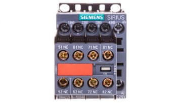 Siemens Pomoćni kontaktor 4NO 4NC zavojnica 24V DC S00 fiksno montirani kontakti vijčani terminali sirius 3RH2244-1BB40