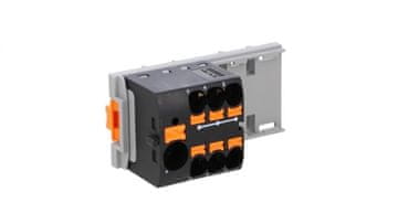 Phoenix Contact ptfix 10/6X4-NS35 BK razvodni blok, crni industrijski konektor - 6 priključnih točaka s presjekom od 4 mm2