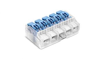Simet SCL5 brzi konektor s polugom, idealan za kablove i žice, 5-polni, 4 mm, 32A, 450V, 88000323S /30 kom./