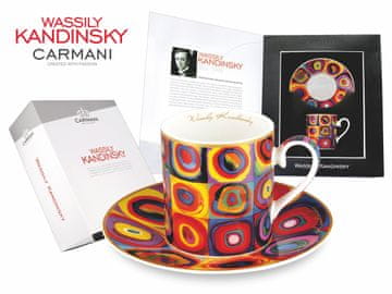 Carmani ŠALICA I TANJURIĆ WASSILY KANDINSKI COLOR STADY PORCULAN HOME