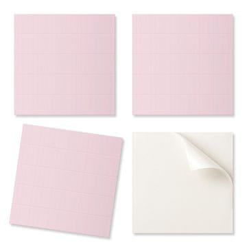 COLORAY Paket vinilnih pločica s otiskom - dekoracija za spavaću sobu, nježne okomite pločice 20x20x20 cm