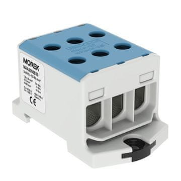 EK KONEKTOR ZA STRUJNU ŠINU AL/CU TH35 1,5-50MM2 3P PLAVI