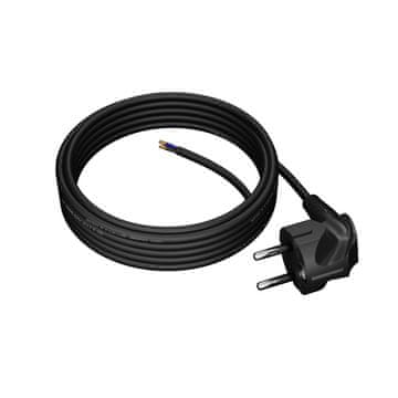 KABEL ZA NAPAJANJE S KUTNIM UTIKAČEM 5M 3x1MM2 16A UNI-SCHUKO CRNI