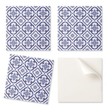 COLORAY Komplet kafelków PCV s dekorom za kuhinju ili kupaonicu, uzorak s ornamentima 4x50x50 cm