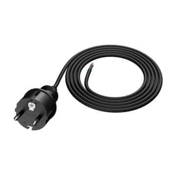 GUMENI KABEL ZA NAPAJANJE S RAVNIM UTIKAČEM 2M 3x1MM2 16A IP44 H07RN-F