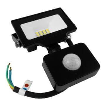 GTV 10W LED reflektor sa senzorom pokreta GT-GCR10W-64 crna IP65 vanjska rasvjeta 1000lm