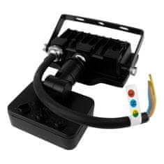 GTV 10W LED reflektor sa senzorom pokreta GT-GCR10W-64 crna IP65 vanjska rasvjeta 1000lm