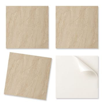 COLORAY Komplet samopriljepivih PVC pločica s uzorkom imitacije mramora za dnevnu sobu 4x50x50 cm