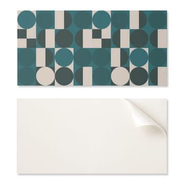 COLORAY Komplet vinilnih pločica s motivom za kuhinju, geometrija oblika i formi 6x60x30 cm