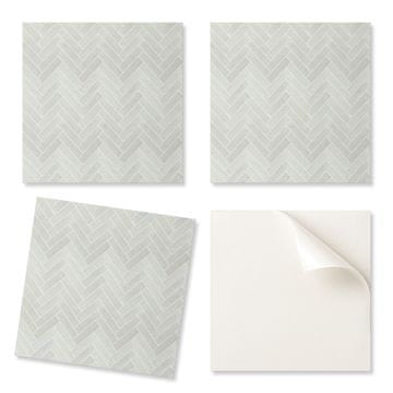 COLORAY Komplet samoljepljivih vinilnih pločica s uzorkom riblje kosti za spavaću sobu 20x20x20 cm