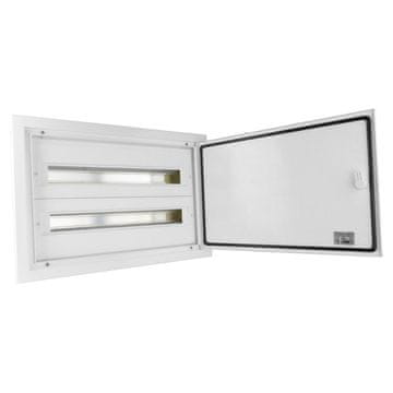 Elektro-Plast UGRADNA RAZVODNA ORMA 48 MODULARNIH 2-REDNIH ALUMINIJSKIH VRATA IP54