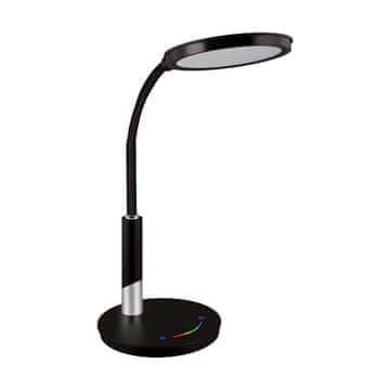 Ideus 9W LED stolna lampa s prigušivačem svjetla i dodirnim prekidačem, crna, Samuel 04174