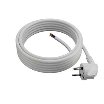 KABEL ZA NAPAJANJE S KUTNIM UTIKAČEM 5M 3x1,5MM2 UNI-SCHUKO BIJELI