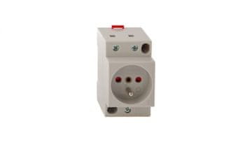 EATON Modularna utičnica 2P+Z 16A 250V sa zatvaračima za šinu Z-SD230-BS 266876