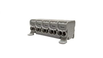 EK Razvodni blok - distribucija HLAK25 5P siva 2xAl/Cu 25mm+16mm 1000VAC/1500VDC MAG5255A00