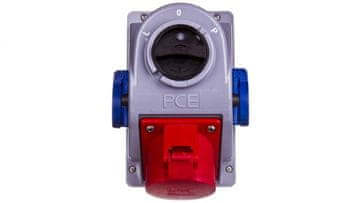 PCE Fiksna utičnica s prekidačem L-0-P 32A 5P 400V + 2x 2P+Z 230V IP44 kombinirana-POL 960625421W