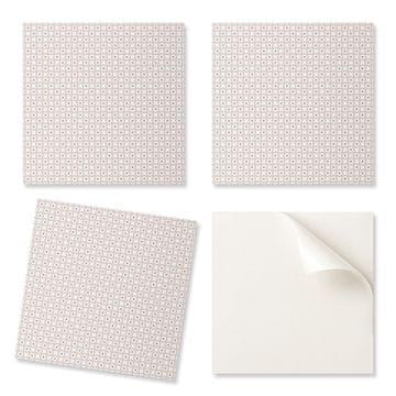 COLORAY Samolepivi PCV podovi s uzorkom kružne mreže za spavaću sobu 9x30x30 cm