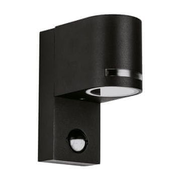 Ideus Crna vanjska vrtna zidna svjetiljka sa senzorom pokreta IP44 GU10 35W forest S 03601