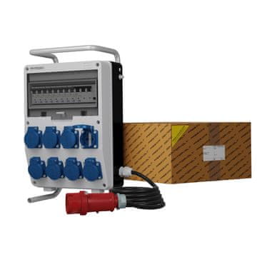 DOK RAZVODNA ORMA ZA ZGRADU NA REGALU S KABELOM TD S/FI 8X230V SCHUKO