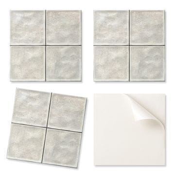 COLORAY Set kuhinjskih vinilnih pločica s motivom, tekstura keramičkih pločica 4x50x50 cm