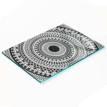 tulup.cz Kuhinjska ploča od kaljenog stakla s ukrasnom grafikom, ukrasni ornament 80x52 cm