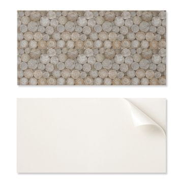 COLORAY Paczka samoprzylepnych kafelek PVC s uzorkom drvenih krugova 10x40x20 cm