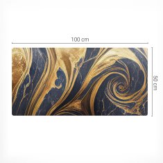 Vinilna podloga za stol s modernim printom, apstraktni virovi, 100x50 cm