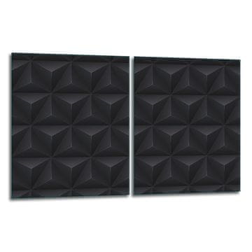 STAKLENA DASKA ZA REZANJE TANJUR 2x40x52 CRNI