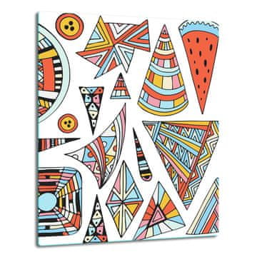 STAKLENA PLOČA STOLA 40x52 POP ART