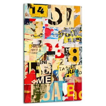 STAKLENA PLOČA STOLA 30x52 POP ART