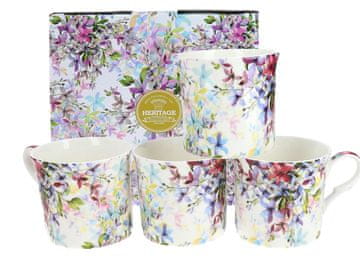 SET OD 4 PORCULANSKE ŠALICE SET MALVERN ŠALICA S CVIJEĆEM OD 4 KOMADA