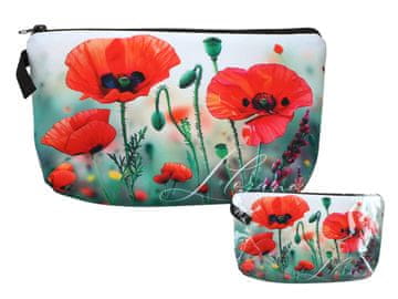 Carmani ŽENSKA KOZMETIČKA TORBICA FLOWERS PUTNI ORGANIZATOR ZA KOZMETIČKI POKLON