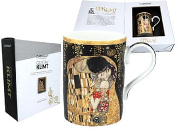 Carmani PORCULANSKA ŠALICA GUSTAV KLIMT KISS ART ELEGANTNI POKLON