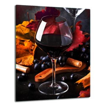 STAKLENI TANJUR PLOČA STOLA 40x52 VINO