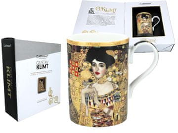 Carmani GUSTAV KLIMT ADELA PORCULANSKA ŠALICA ZLATNI UMJETNIČKI DIZAJN POKLON