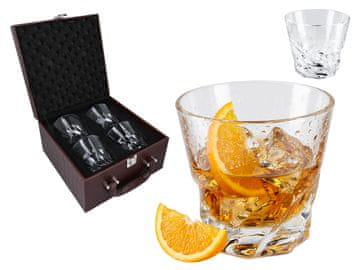SET OD 4 ČAŠE ZA WHISKEY I KONJAK ELEGANTNA ČAŠA ZA POKLON ZA DOM
