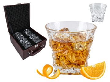 SET OD 4 ČAŠE ZA WHISKY, KRISTALNA ČAŠA, POKLON ZA DOM