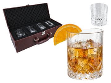 SET OD 4 ČAŠE ZA WHISKEY I COGNAC, ELEGANTNI POKLON SET