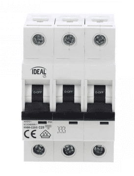 Kanlux Automatski osigurač 3P C 25A 6kA AC KMB6-C25/3 VDE 23148