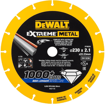 Dewalt metalni disk 230x2.1x22.2 mm dijamantni