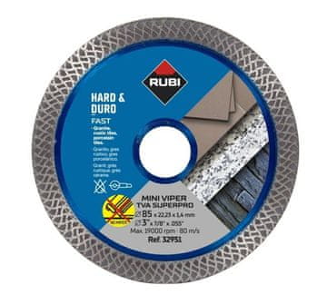 UB+ Rubi TVA 85 Superpro Mini Viper dijamantni disk