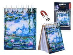 Carmani MAGNETSKI BILJEŽNICA ZA HLADNJAK CLAUDE MONET BILJEŽNICA S LIME WATER POKLON