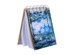Carmani MAGNETSKI BILJEŽNICA ZA HLADNJAK CLAUDE MONET BILJEŽNICA S LIME WATER POKLON