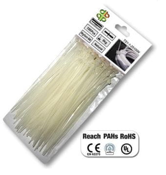 Bradas Bijela plastična traka za glavu 3,6x150/100 kom